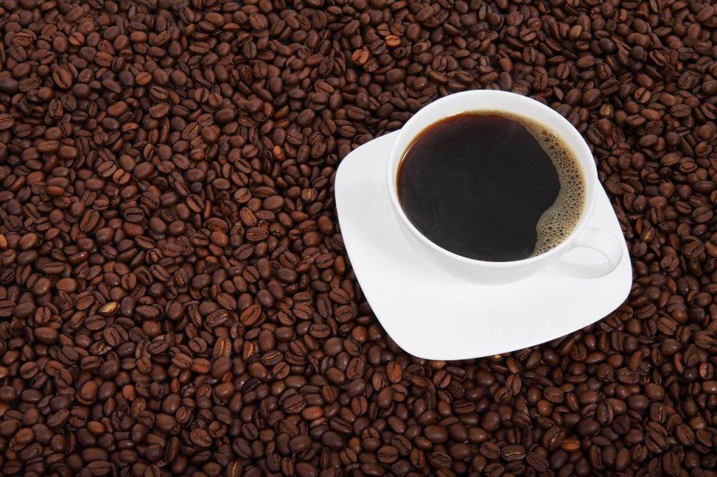 tasse et grains de café